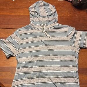 Arizona Jean Company Striped Short Sleeve Hoodie
